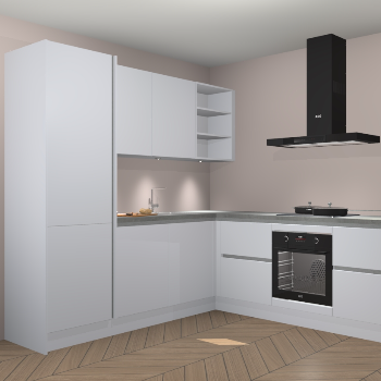 Sneeuwwitte greeploze keuken Turek 78128