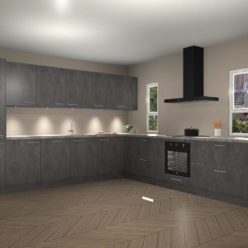 Beton Antraciet keuken Solola 87801