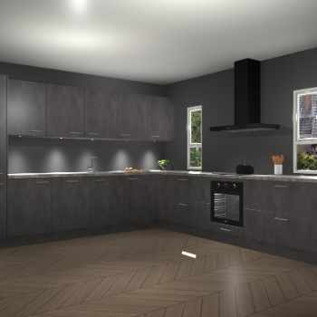 Beton Antraciet keuken Solola 87802