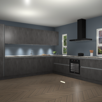 Beton Antraciet greeploze keuken Solola 87803