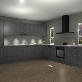 Beton Antraciet keuken Solola 87804