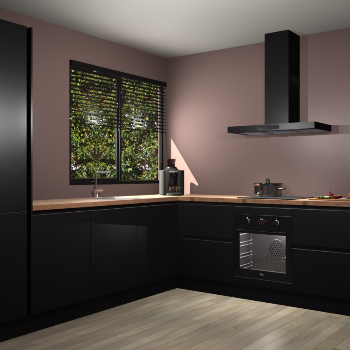 Zwarte greeploze keuken Benidorm 50982