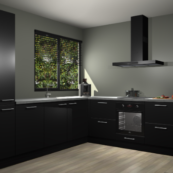 Zwarte keuken Benidorm 50932