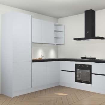 Sneeuwwitte greeploze keuken Turek 78138