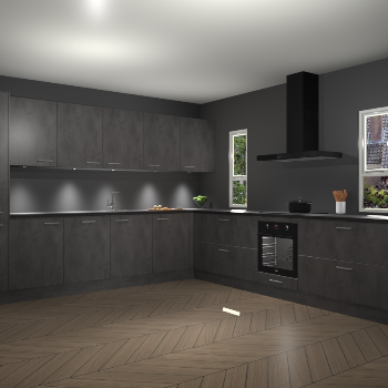 Beton Antraciet keuken Solola 87823