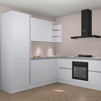 Sneeuwwitte greeploze keuken Turek 78148