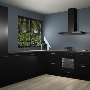 Zwarte keuken Benidorm 50944