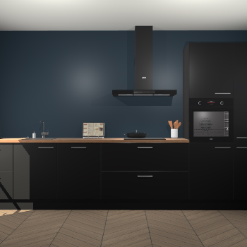 Zwarte keuken Leuven 49250