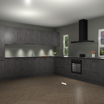 Beton Antraciet keuken Solola 87825