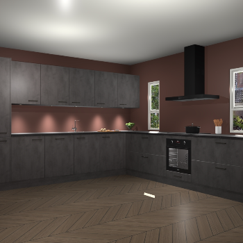 Beton Antraciet keuken Solola 87826