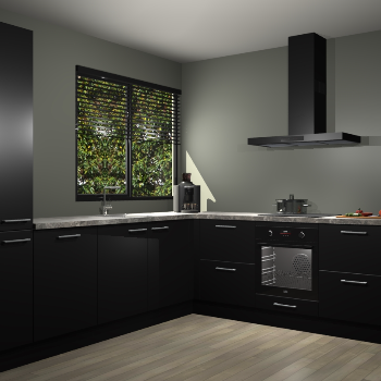 Zwarte keuken Benidorm 50970