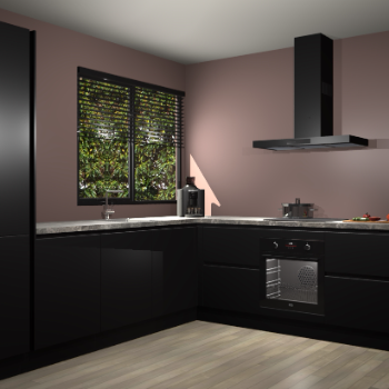 Zwarte greeploze keuken Benidorm 50975