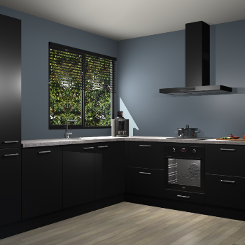 Zwarte keuken Benidorm 50977