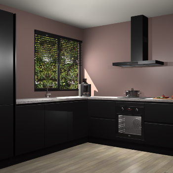 Zwarte greeploze keuken Benidorm 50981