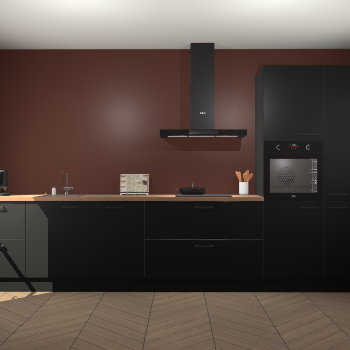 Zwarte keuken Leuven 49255