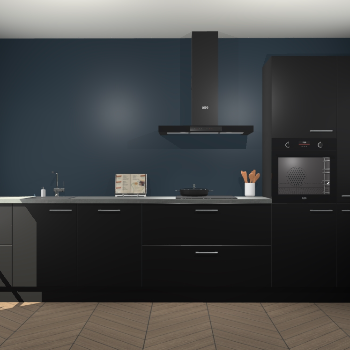 Zwarte keuken Leuven 49283