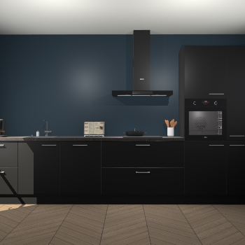 Zwarte keuken Leuven 49340