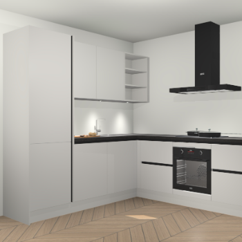 Zijdegrijze greeploze keuken Turek 78791