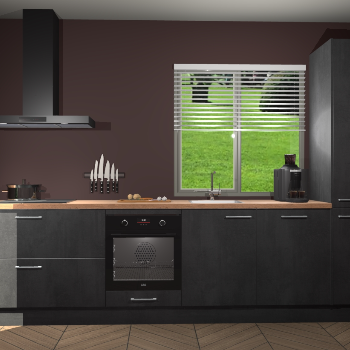 Beton Zwarte keuken Antigua 46332