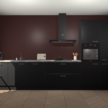 Zwarte keuken Leuven 49368