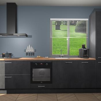 Beton Zwarte keuken Antigua 46333