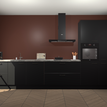 Zwarte keuken Leuven 49371