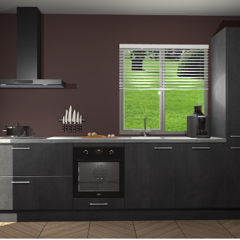 Beton Zwarte keuken Antigua 46358