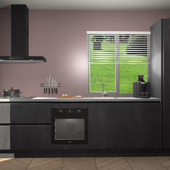 Beton Zwarte greeploze keuken Antigua 46363