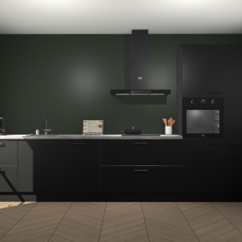 Zwarte keuken Leuven 49434