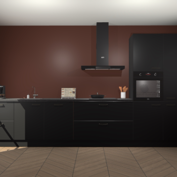 Zwarte keuken Leuven 49465