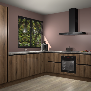 Goud Eiken greeploze keuken Benidorm 49080