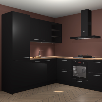 Zwarte keuken Turek 79744