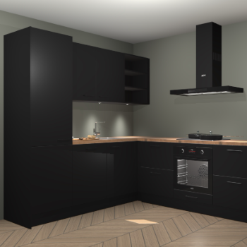 Zwarte keuken Turek 79747