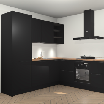 Zwarte greeploze keuken Turek 79749