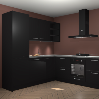 Zwarte keuken Turek 79768