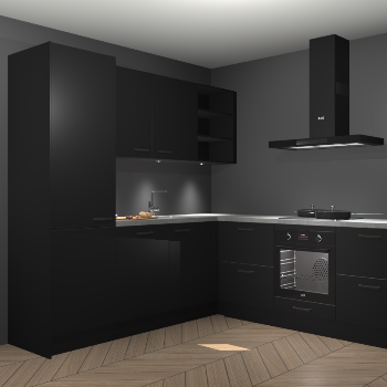 Zwarte keuken Turek 79773