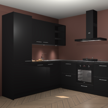 Zwarte keuken Turek 79775