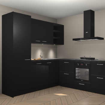 Zwarte keuken Turek 79776