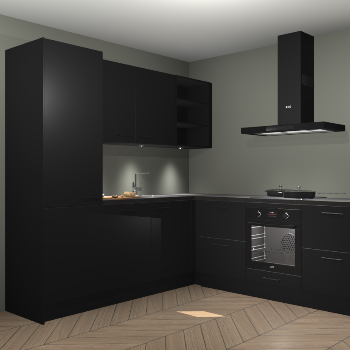 Zwarte keuken Turek 79778