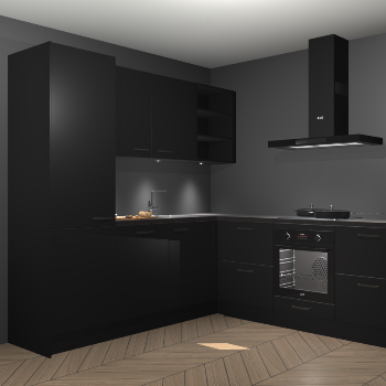 Zwarte keuken Turek 79779