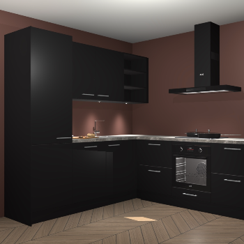 Zwarte keuken Turek 79781