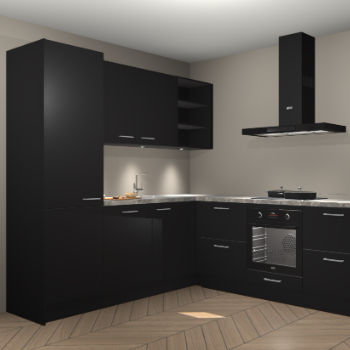 Zwarte keuken Turek 79782