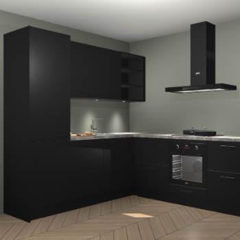 Zwarte keuken Turek 79784