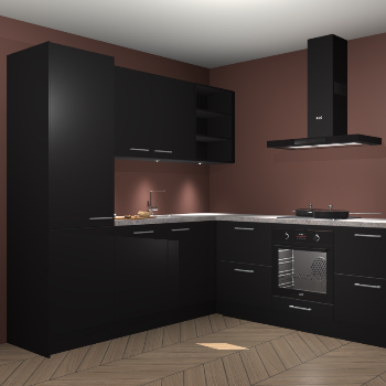 Zwarte keuken Turek 79787