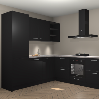 Zwarte keuken Turek 79788