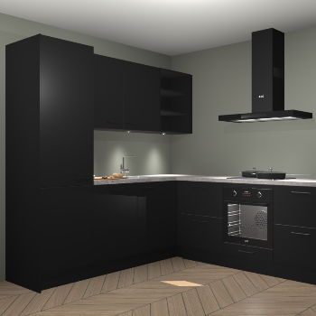 Zwarte keuken Turek 79791