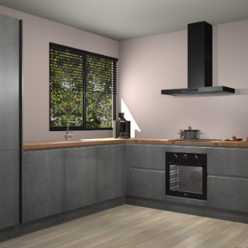 Beton Parelgrijs greeploze keuken Benidorm 51813