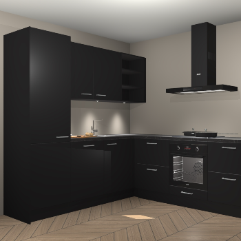 Zwarte keuken Turek 79795