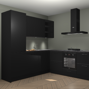 Zwarte keuken Turek 79802