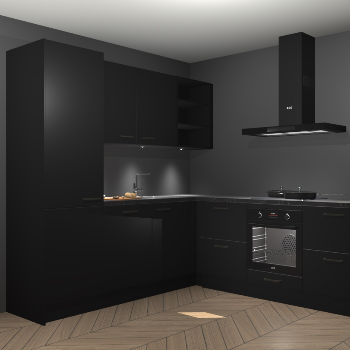 Zwarte keuken Turek 79804